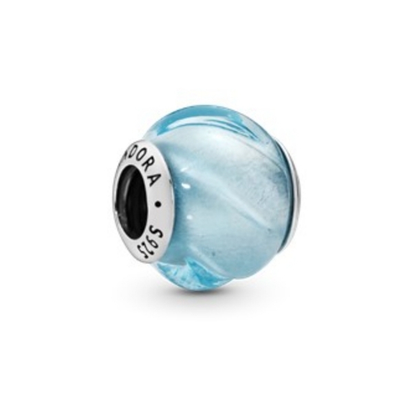 Pandora Jewelry - Authentic Pandora Aqua Blue Ripples Waves Charm S925 ALE 797098NAB